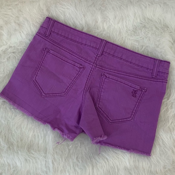 Jessica Simpson raw hem denim shorts Sz 25 - Picture 2 of 4